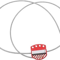 CATIEBYE 1.8m Adjustable Vinyl Coated Cable Lock Long Stainless Steel Security Cable for Tagout Devices Thick Robust Construction for Enhanced Safety-image-6