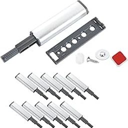 VicTac Push to Open Door Catcher - Slim Pencil Silent Jumbo Metal Push Magnet for Cabinet Doors and Drawers - Door Mounted - Pack of 10-image-33