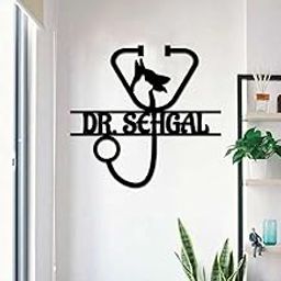 Incredible Gifts India Custom Wall Sign for Vet Clinic – Personalized Name Emblem (12x12 Inches)-picture-22