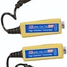 8MP HD Video Transmitter, AHD/CVI/TVI Compatible, BNC Connector, Pack of 2, Yellow-image-84