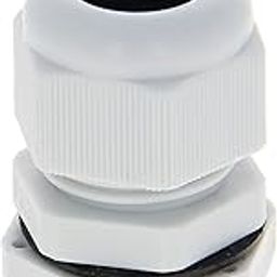 Heyiarbeit Cable Gland - 10 Pack PG13.5 Plastic Waterproof Adjustable 3.5-5mm Cable Gland Connectors Cable Gland Joints With Gaskets, White-image-75