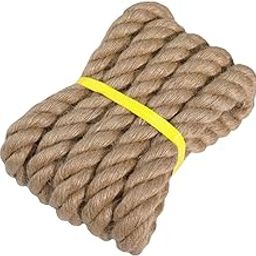 YUZENET Twisted Manila Rope Jute Rope (1.5 in x 10 ft) Natural Thick Hemp Rope for , Nautical, Landscaping, Decorations, Hanging Swing-10