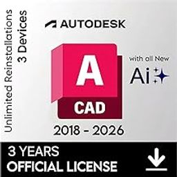 AutoCAD (Latest 2026 Edition with Ai) 3-Years Subscription NEW 100% Genuine (3 Users/ 3 Devices) (For Windows, MacOS, Android, iOS, M1, M2, M3, M4) (INCLUDES 24+ Specialized Toolsets, architecture, engineering, Agriculture & more) (Quick Delivery)-19