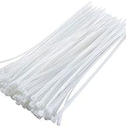 On Blow Self-Locking Cable Ties, 100 Pieces, White, Heat Resistant, For Indoor & Outdoor Use (8 Inch (200 mm x 2.5 mm))-image-52