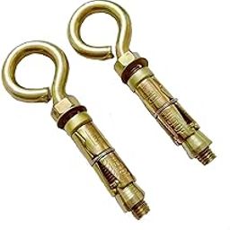 Awesome Anchor Fasteners 10 mm Hook for Hanging Swing, Hooks,Golden Color The Great Tool for Any House/Office, Just Take One and Use This Great Fastener Hook. (Pack of 2)-image-21