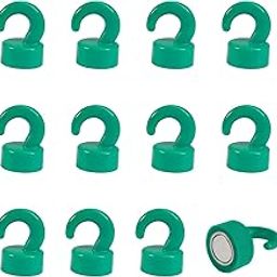 JINGZHAN Magnetic Push Pin for Magnetic Whiteboard Plastic Cruise Magnetic Hooks 12 Pack Green-image-51
