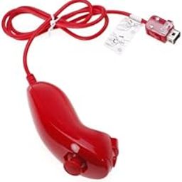UJEAVETTE® Nunchuck Controller Game Controller For Nintendo Wii - Red| Video Game| Game Accessories [Video Game] [video game]-40