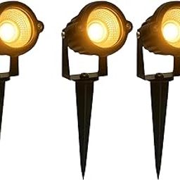 TEKNOLITE 8W Garden Lights Outdoor Waterproof | LED Garden Light Warm White | Aluminium Body Pathway Light for Steps, Lawn, Patio, Porch, Villa | IP65 Certified | 55,000 Lifespan Hours Pack of 3-image-14