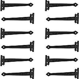 Adonai Hardware 7" "Agee" Heavy Duty Aluminium Strap False or Faux or Dummy Hinge Front (12 Pack, Matte Black) for Vintage Barn Doors, Gates, Furniture, Garage, Shutters and Fences-image-76