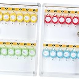 Key Lock Box Wall Mounted Storage Case Key Cabinet for Office Hotel Car Rental 24 Position|Business & Industrial | Facility Maintenance & Safety | Access Control Equipment | 1 Key Lock Box-16