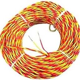 Copper Wire 10m with pendant holder,bed 2 pin male topfor Home Electrical Use Flexible Copper Wires colour of wire my be varied (14/76 Wire, 10 Meter) PACK OF 3-image-95