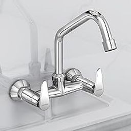 Plantex LEA-714 Pure Brass Sink Mixer Tap Hot and Cold/Kitchen Sink Tap/Mixer Tap for Kitchen Sink with Brass Wall Flange and Teflon Tape- (LEA-714 -Chrome)-picture-22