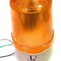 Litost® Revolving -Warning Light with Sound Alarm Buzzer Siren AC 220 Volt and DC 12 Volt and DC 24Volt (Yellow)-picture-18