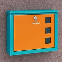 Plantex GI Steel Letter Box/Complaint Box/Small Suggestion Box for Office/Post Box for Home/Wall Mount Mail Box - (Green & Orange)-20