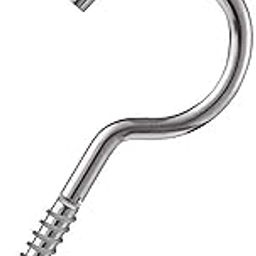 Zemjet 2" Inch Self-Tapping Hooks | Cup Ceiling Screw Hooks | Heavy Duty Stainless Steel | for Hanging, Organising, Decorations, Outdoor & Indoor Activities - 12 pcs.-image-32
