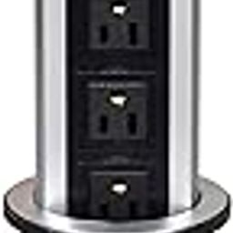 Retractable Pop-Up Power Socket 3 Us Plug&2 Usb Charging Ports,Electric Socket For Table Pulling Pop Up/Outlet Desktop Worktop,Multi-Functional For Office Home,Meeting Room Kitchen,250 Volts-7