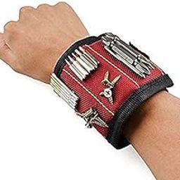 Jorex Mart Magnetic Wrist Band with 3 Strong Magnets for Holding Screws, Nails, Drill Bits, Metal Tools-20