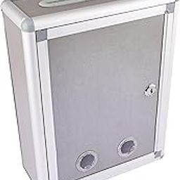 THE STYLE SUTRA Locking Wall Mounted Mailbox Rustproof Mailbox with Key Lock for Home Letter Top Open-image-38