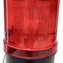 SPOWER® ABS Revolving Industrial Tower AC 110V/220V and DC 12V/24V Buzzer Circular Siren LED Warning Light (Red, 8.7 x 15 cm)-10
