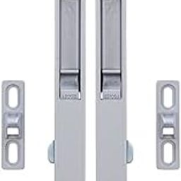 Aluminium Sliding Window Concealed Lock (2 Pcs) (Gray) 7 inch-15