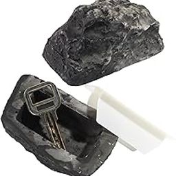 Fake Rock Key Hider, Hide a Spare Key for Outside, Hidden Keys Storage for Outdoor Garden (Style A)-image-29