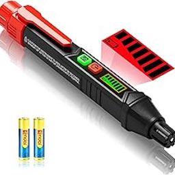 YOJOCK Natural Gas Leak Detector,Gas Leak Detector with Audible & Visual Alarm,Portable Gas Detector Sniffer to Locate Combustible Sources Like Methane, Propane for Home & RV (Red)-image-5