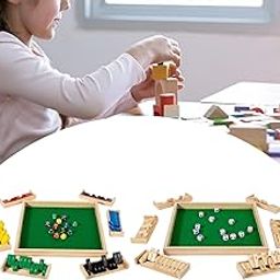 ATORSE Toy Shut The Box Traditional Wooden Puzzle Game for Classroom Bar Home Wood Color-Toys & Hobbies-Games-Game Pieces Parts-image-79