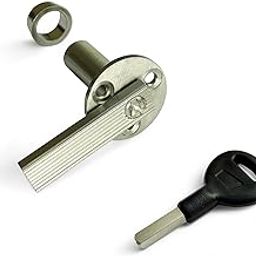 Moksh Plus Brass Panel Lock 1 Inch (25mm)/Sliding Lock/Allen Key Lock/Cylinder Door Lock/L-Key Lock S.S. Finish with S.S. Molding Key Use for Window and Cupboard Sliding Door (Pack of 1 Pcs.)-image-87