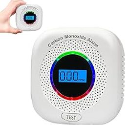 Carbon Monoxide Detectors, Battery Operated Carbon Monoxide Alarm with Light and Digital LCD Display, Portable Alarm for Travel, CO Detector for Home, Bedroom, Office, Home-image-46