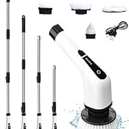 7 in 1 & 2 Speed Electric Spin Scrubber Handheld Power Drill Brush Set Cleaning Tool Kits for Cleaning Bathtub Toilet Floor Window Cordless Tub and Tile Scrubber Bathroom Household Cleaner Supplier-picture-12