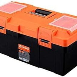Harden Reinforced Plastic Tool Box with Transparent Accessories Storage Box and Isolation Tray (40 X 21X 19 cm) Professional - 520302-picture-17