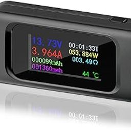 USB Tester Type-C Voltmeter Voltage Current Tester Power Meter Multimeter Ammeter Type C USB Charger Tester Color Display Capacity Voltage Current Detector 0-5A 4-30V-image-32