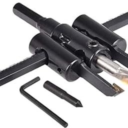ILIKA Adjustable Hole Saw 1-3/16" - 4-3/4" Drywall Cutter 30-120mm Wood Adjustable for Woodworking Twist Hole DIY Tools Hole Saw Drill Bit Tool-51