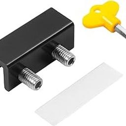 THE STYLE SUTRA Sliding Window Lock Premium with Key Hardware Practical Window Security Lock Black Dual Hole-10