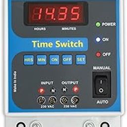 M-1123 Digital ProgramableTimer Switch for Street Light Prking Lights Glow Sign Boards.Auto ON & Off 1 On & 1 Off Program/Day 230VAc Load Capacity:25Amp-13