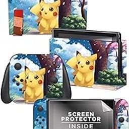 ELTON 3M Skins Decal for Nintendo Switch, Anti-Scratch Durable Cover Sticker Matte Protector Vinyl Wrap Full Set Faceplate Joy-Con Console Dock Brand: ELTON [video game]-picture-21
