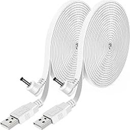 PowGrow Power Charge Cable Compatible with Stick Up Cam Battery and Spotlight Cam Battery, 30ft/9m Charging Cable to Power Security Camera Continuously, 2-Pack-image-20