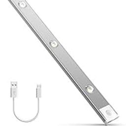 AKEEVA Motion Sensor Under Cabinet Light Strip, 3 Colors Mode, Rechargeable, Wireless, Adhesive Sticker Counter Lights for Kitchen, Stair, Home, Room Decore-11