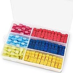 MTROYALDIA 240 pieces T-Tap Wire Connectors, Self-Stripping Quick Splice Electrical Wire Terminals, Insulated Male Quick Disconnect Spade Terminals Assortment Kit with Storage Case (240PCS)-15