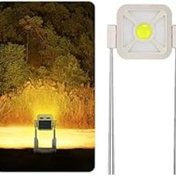 LED Rechargeable Work Light, Portable Floodlight with Solar Panel, LED Camping Light, Waterproof Outdoor Emergency Security Light for Fishing, Hiking, Car Repairing-14