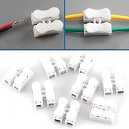 BORDSTRACT 100 Pcs Mini Quick Wire Connector, CH-2 Quick Cable Connector, Terminal Blocks for Electrical Controls Power Supplies Home Appliances-picture-20