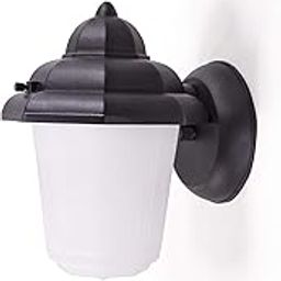 CORAMDEO Outdoor LED Patio Light Sconce for Patio and Deck, Wet Position, Built-in LED, 9.5W Power, 800LM 3K Cast Aluminum Black Finish with Decorative Frosted Glass-10
