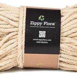Zippy Flora Jute Rope 6 mm,Cord for DIY and Craft Projects (Off-White) (45 m) (ZF150648)-image-44