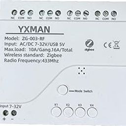 YXMAN 4CH ZigBee Wireless Smart Relay Switch,USB 5V AC DC 7-32V, Works Seamlessly with SmartThings, Alexa, Google Home (Requires ZigBee Hub)-image-14