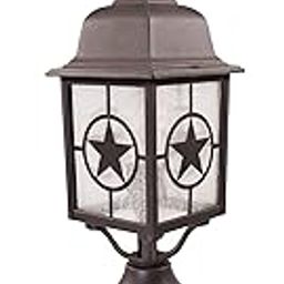 CORAMDEO Country Star Dusk to Dawn Outdoor Floor Lamp for Gates, Entries and More, Standard E26 Socket, Suitable for Wet Place, Cast Aluminium with Finish-image-21