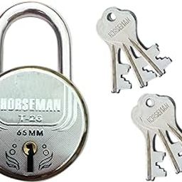 Steel Finish T-26 7 Levers Main Door Lock with 6 Keys (Silver)-image-65