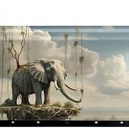 YPPAHHHH Mailbox Cover Funny African Elephant Art Painting Mailbox Cover Magnetic Standard Size Personalized Mail Box Cover Replacement for Home Outside Garden Yard Decor, 21x18 in-image-31