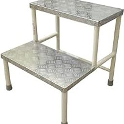 Doctor's special Anti Skid Double Foot Step M.S. with Aluminum Matting & Beading (double step) size - W18 X H18 X L 18-image-33