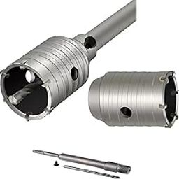 UPTO DATE PRODUCTS 200MM SDS Plus Wall Hole Saw Drill Bit Concrete Hole Saw with Round Shaft 55MM Hole Cutter Concrete Cement Stone Tool-image-54