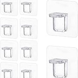 MeSwan Partition Transparent Plastic Shelf Support Clips – Punch-Free, Self-Adhesive Brackets for Cabinets, Book Shelves, Kitchen Cabinets, and Furniture – Pack of 10-picture-21